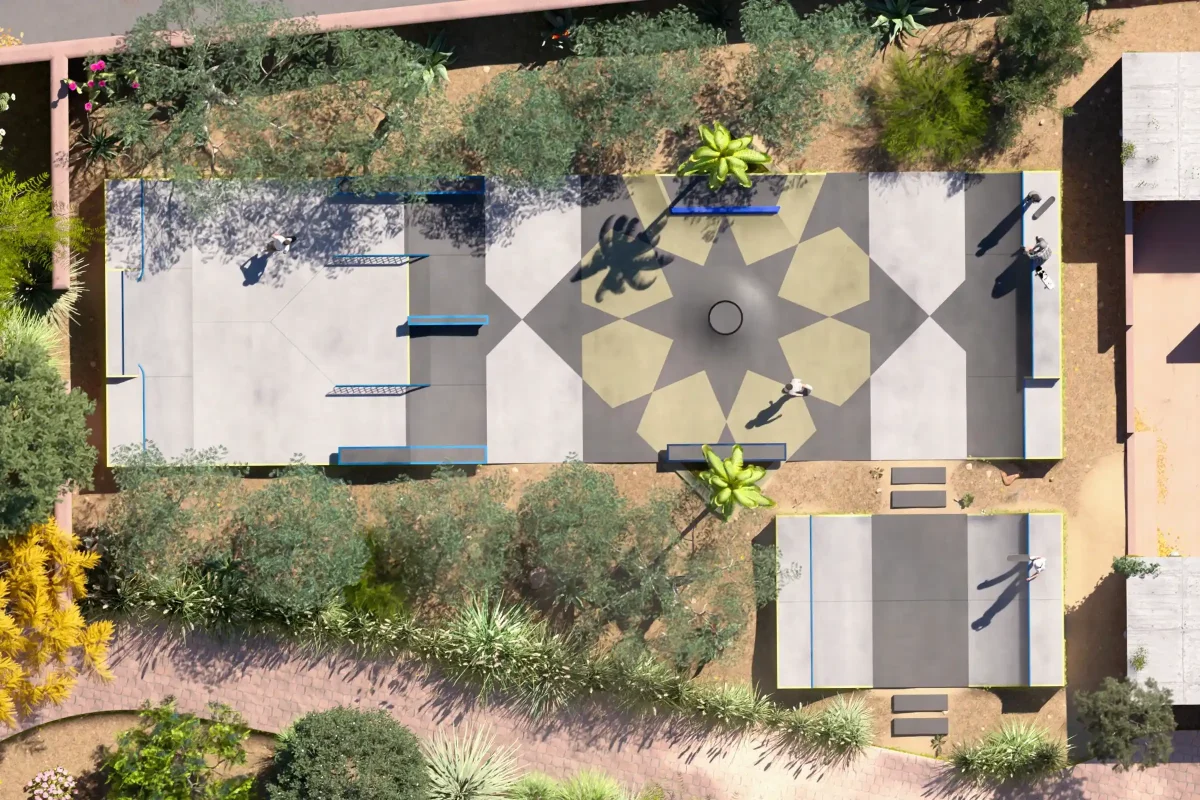 Projecte de skatepark privat a Casablanca, Maroc. Per encàrrec del propi particular i amb la col·laboració de Cruise-control. Execució per K-Stone construction.